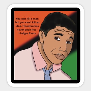 Medgar Evers Sticker